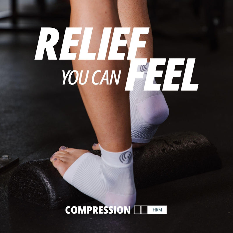 [Australia] - OS1st FS6 Plantar Fasciitis Foot Sleeves (One Pair) for Plantar Fasciitis Pain, Heel and Arch Pain, and Arch Support X-Small (1 Pair) Black 