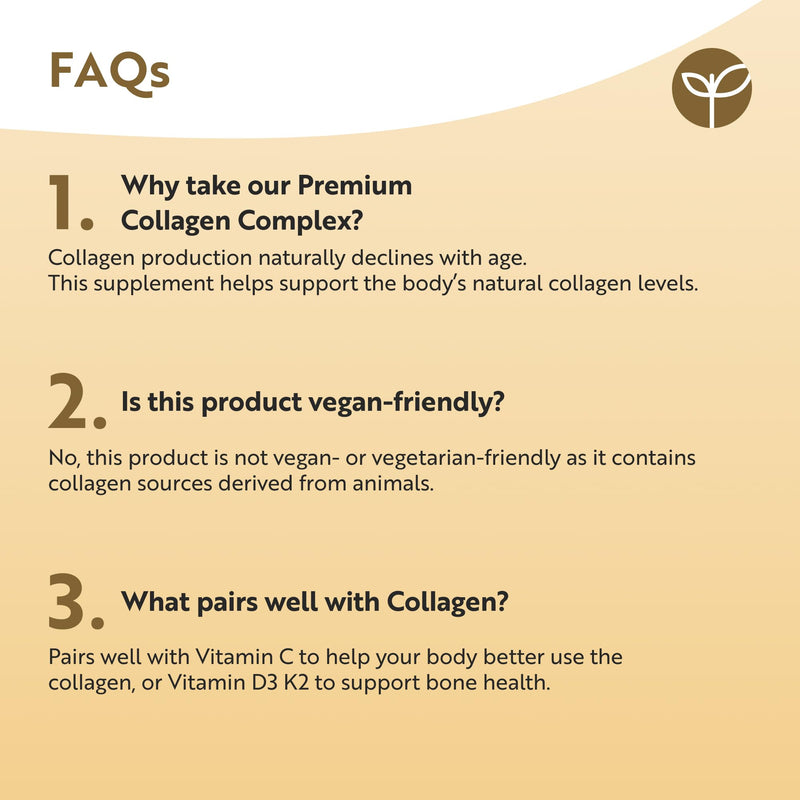 Nutravita Premium Multi Collagen Protein Tablets with Type I, II, III - Includes Hydrolysed Grass Fed Bovine Collagen, Marine Collagen, Hyaluronic Acid, Turmeric - 90 Tablets - Made in The UK