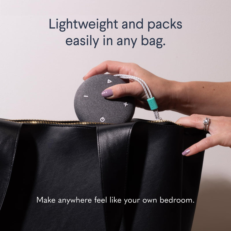 [Australia] - SNOOZ Go - Travel White Noise Sound Machine, Night Light, & Bluetooth Speaker - Portable White Noise, Pink Noise, and Fan Sounds - Charcoal 