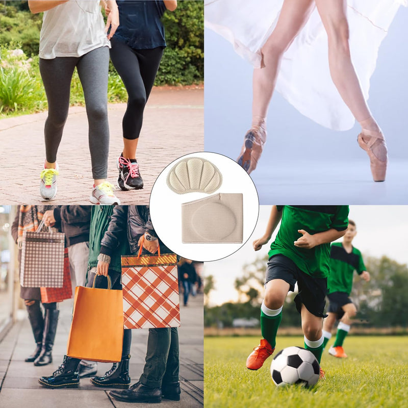 [Australia] - AYNKH Metatarsal Pads Metatarsal Gel Protector Cushion for Women Men Bunion Foot Cushion Fabric Soft Socks for Feet Support Pain Relief Gel Foot Pad for Heels Metatarsalgia 