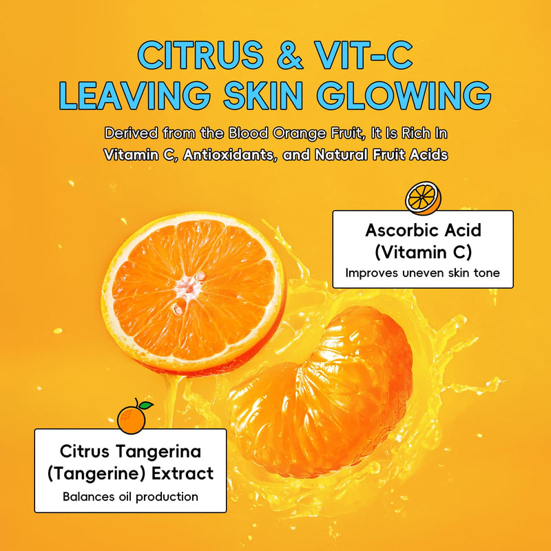 QUIYUM Citrus Vitamin C Eye Cream, for Dark Circles and Puffiness, 0.71 Oz | Glowing Eye Moisturizer with Caffeine, Hyaluronic Acid & Collagen, Under Eye Cream to Smooth Fine Lines, Non-Greasy