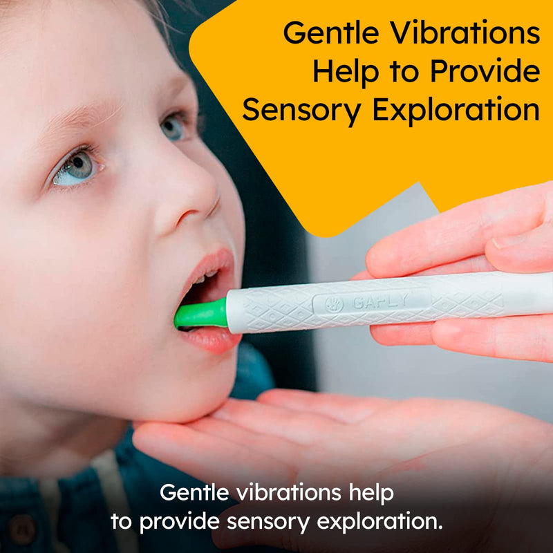 [Australia] - Gafly Therapens Oral Motor Therapy Tools stimulate Speech and Feeding - Chewy Vibe Speech Therapy Toys help Kids with Sensory Needs Chew & Relax - Oral Stimulator Kit includes 4 Tips, Storage Pouch Blue, Red, Green, Yellow 1 Count (Pack of 1) 
