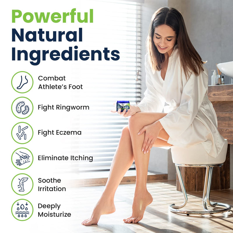 [Australia] - Tea Tree Oil & Muscle Relief Foot Soak with Epsom Salts - All Natural Salts for Post Workout Recovery - Softens Calluses & Tea Tree Oil Foot Balm 