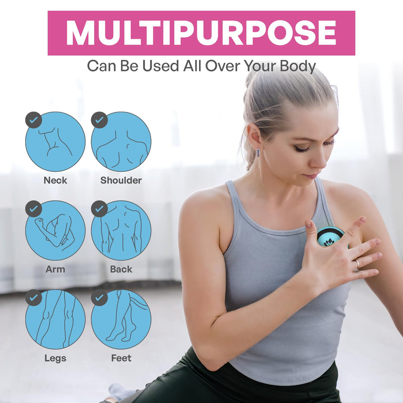[Australia] - Massage Ball Set 6 Physical Therapy Balls (Green) with Physical Therapy Balls for Post Workout (Blue) 