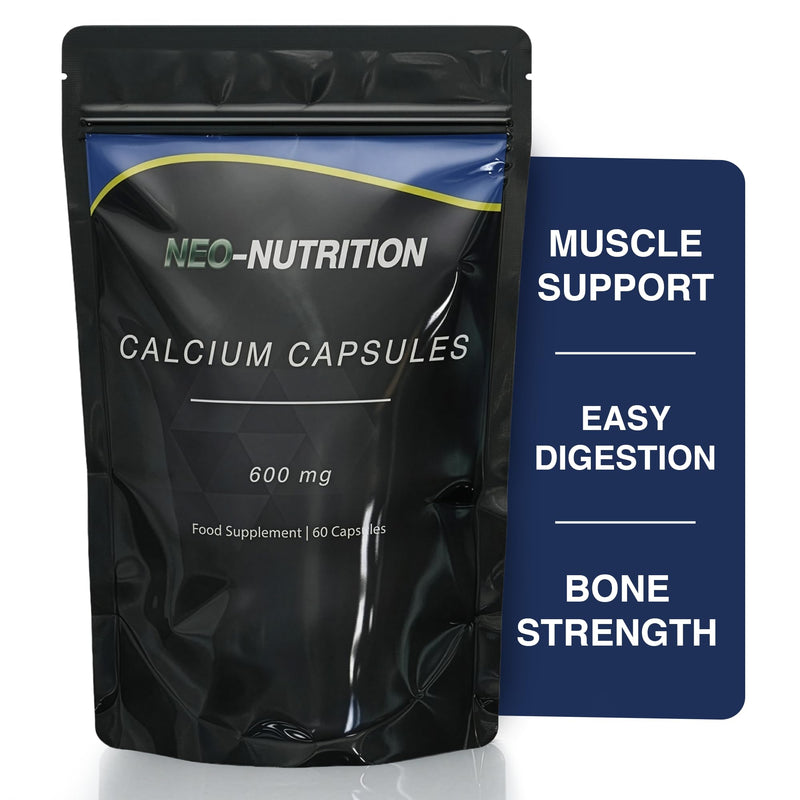Neo Calcium Citrate Capsules - High Dose of Pure Calcium Citrate for Strong Bones & Teeth - 120 Capsules - Vegan & Additive-Free 120 count (Pack of 1)
