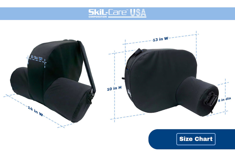 [Australia] - Skil-Care Abductor Pillow Cushion for Side Sleeping & Hip Alignment, 10”x14”x13”, Leg Support Cushion with Strap for Bed Positioning, Prevents Contracture & Abduction, Orthopedic Knee Pillow, 555060 