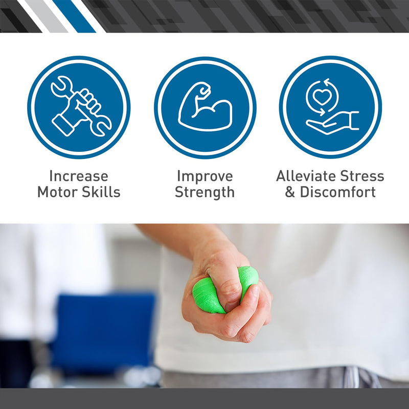 [Australia] - Body Sport Standard Hand Therapy Putty, Blue, 16 Oz., Firm, Strengthening Therapy Putty for Physical Rehabilitation 16 Ounce Level 5 (Firm) - Blue 