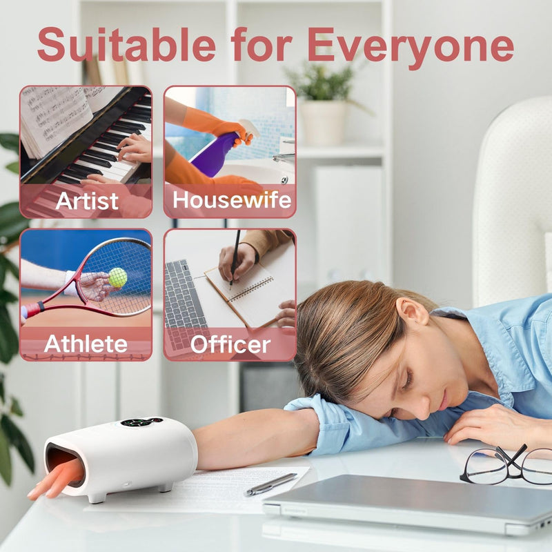 [Australia] - AERLANG Birthday Gifts for Women Husband Gifts Hand Massager Hand Massage Machine with Heat and Compression Electric Hand Massager for Arthritis and Carpal Tunnel Cordless Massagers, Gift for Men mom New touch screen 