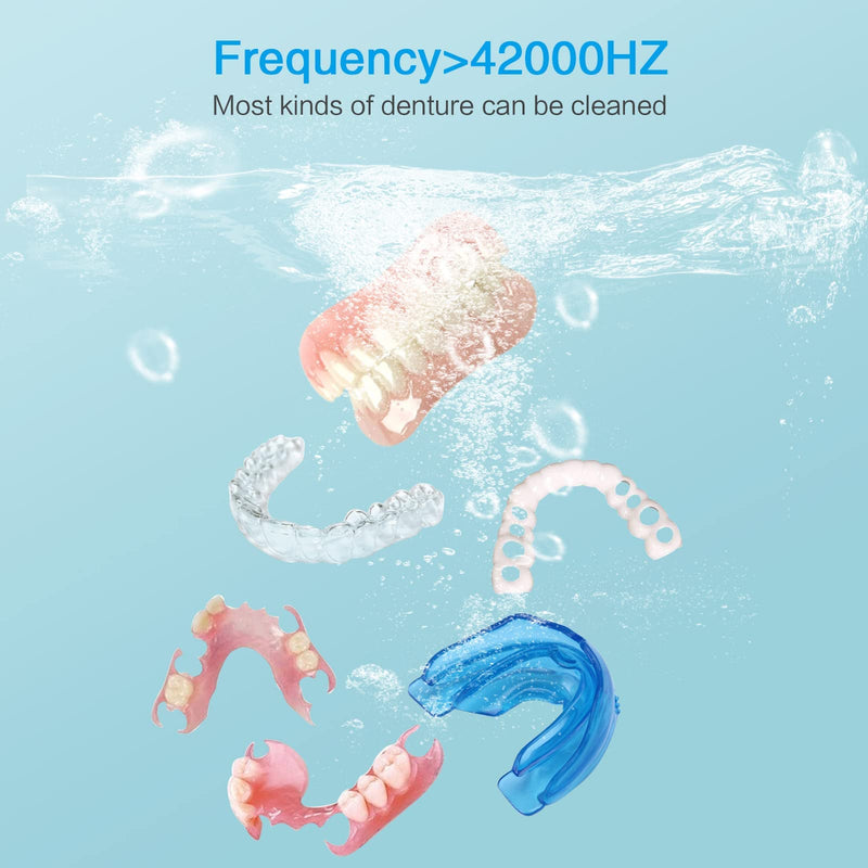 [Australia] - Ultrasonic Cleaner UV Ultrasonic Cleaning Device for Dentures, Aligners, Retainers, Whitening Trays, Night Dental Mouth Guard, Toothbrush Head, Ultrasonic Cleaning Box (200ML) 200ML 