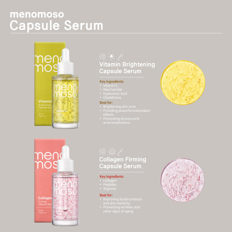 Vitamin Brightening Capsule Serum for Dull, Rough-Feeling Skin – Vitamin Capsule Radiance Serum, Lightweight Daily Korean Facial Serum