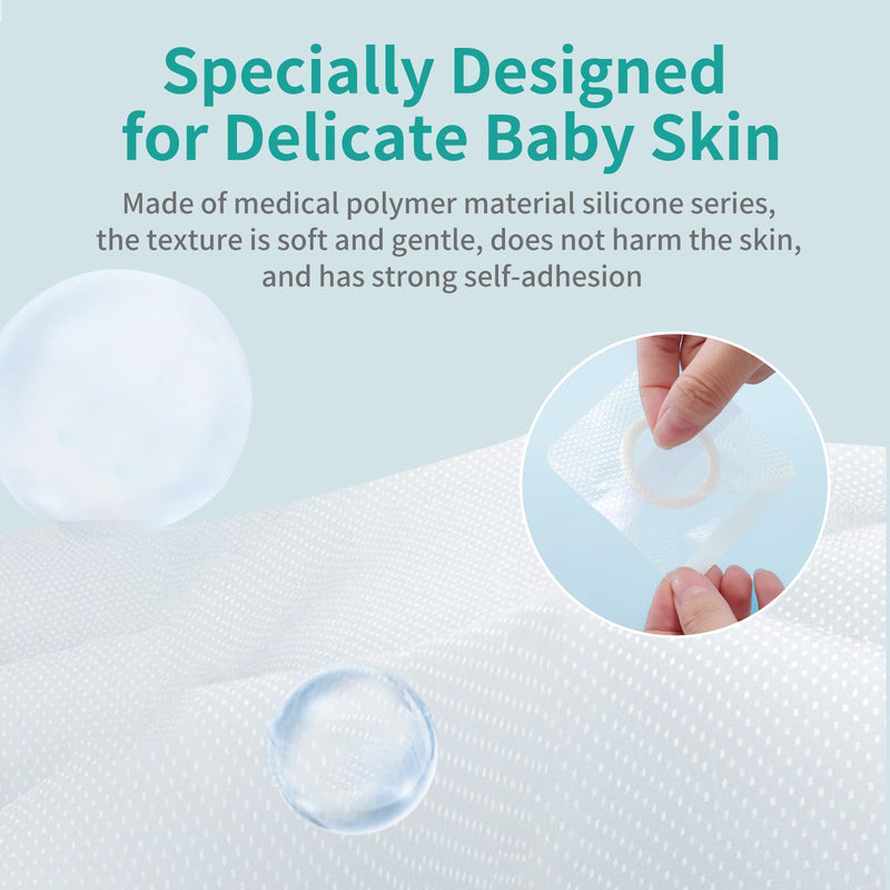 [Australia] - Baby Belly Navel Patches, Belly Button Shaper with Cotton Pads, Baby Umbilical Hernia Patch Waterproof, Infant Essentials Must Haves (7 PCS 10 * 10CM) 7PCS 