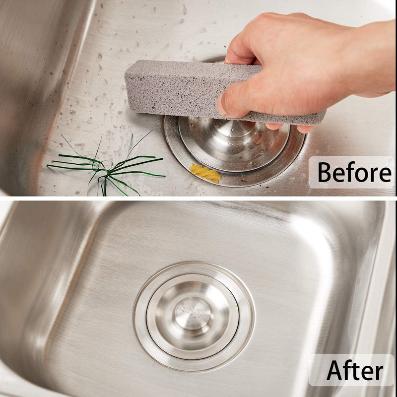 [Australia] - Pumice Sticks Pumice Scouring Pad for Cleaning, Grey Pumice Stick Cleaner for Removing Toilet Bowl Ring, Bath, Household, Kitchen, Spa, Pool, Household Cleaning, 5.9 x 1.4 x 0.9 Inch (6 Packs) 6 
