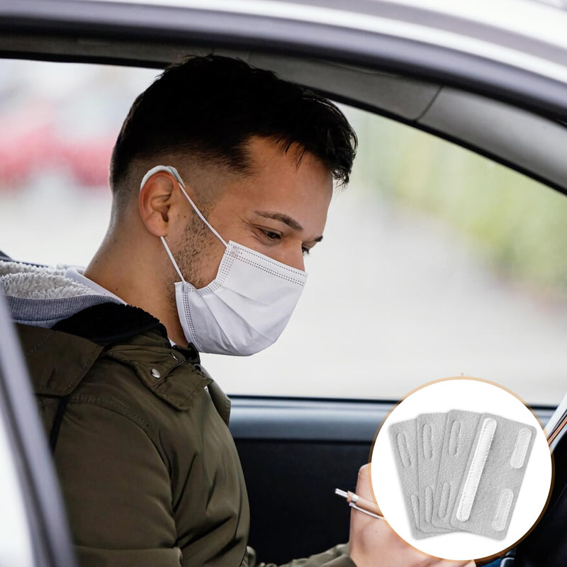 [Australia] - Nasal Cannula Ear Cushions 20Pcs Soft Oxygen Tubing Protectors for Ear Pain Relief Hypoallergenic & Breathable Wool Fits All Standard Cannulas (Grey) 
