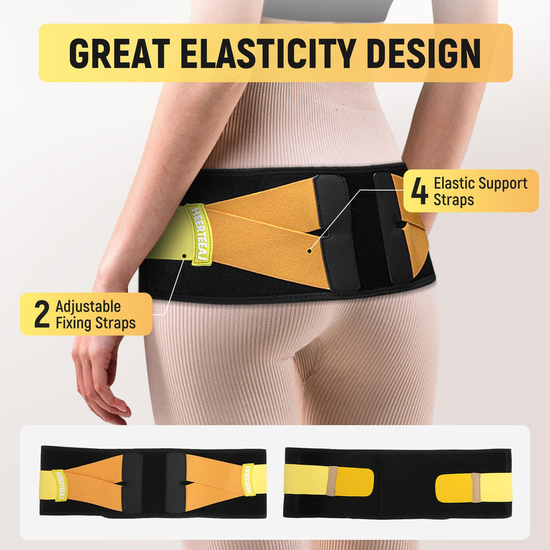 [Australia] - HEERTEEAJ Sacroiliac Joint Support Belt SI Joints Sciatica Pain Relief Lower Back Support for Women Trochanter Belt 360° Anti-Slip L/XL 1 