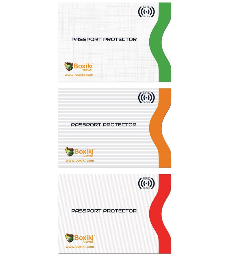 "RFID Travel Set: Blocking Sleeves for Identity Theft Prevention, Passport Covers, and Beige Neck Wallet with Adjustable Strap - Secure Storage for Cash, Credit Cards, and Travel Documents