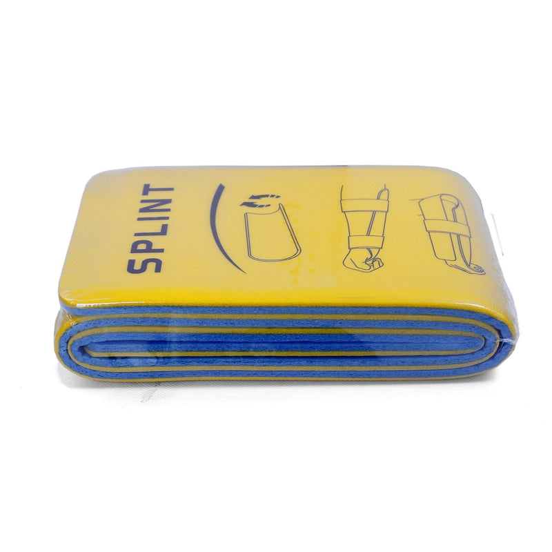 Splints: 3-Size Pack Made for Finger Neck, Leg, Knee, Foot, Wrist, Hand, Arm Injuries with a Handbag (Yellow) Yellow
