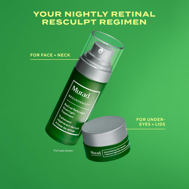 Murad Retinal ReSculpt Overnight Treatment - Encapsulated Retinal | Anti-aging face serum with Encapsulated Retinal delivers potent Vitamin A deeper into skin to visibly firm and lift 0.5 Fl Oz (Pack of 1)