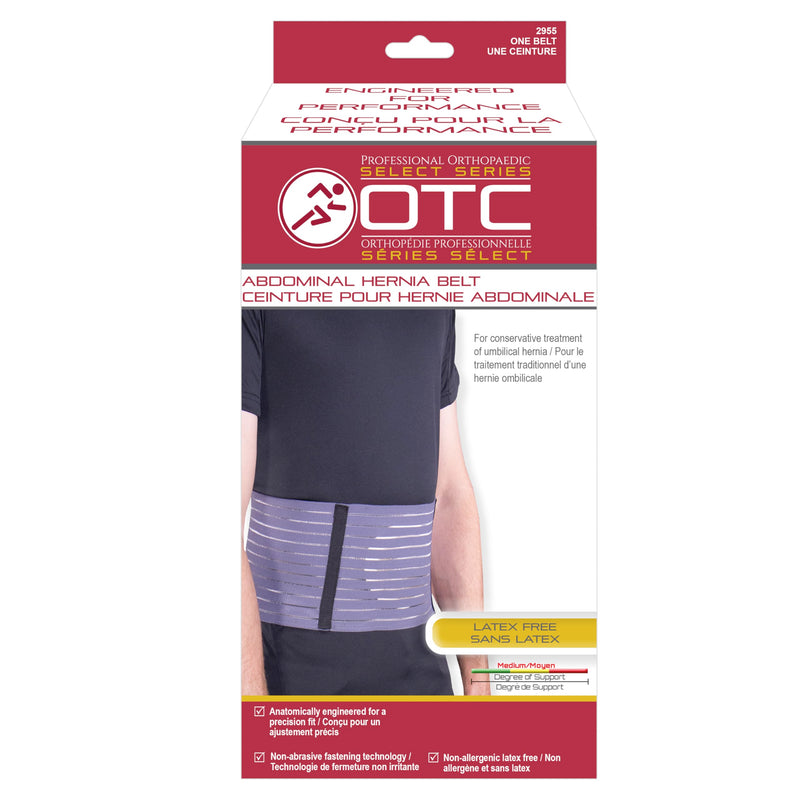 OTC Hernia Belt, Abdominal Umbilical Treatment, Select Series, Large Large (Pack of 1) Grey