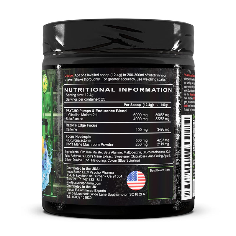 Edge of Insanity Pre Workout - Blue Lemonade