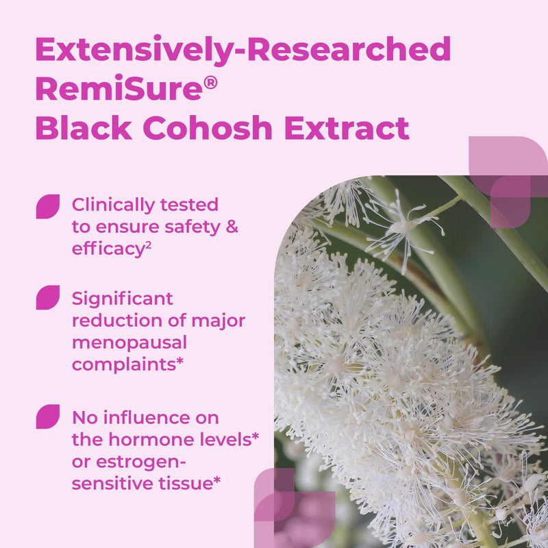 [Australia] - Menopause Symptoms Relief - Clinically Proven Ingredients - Menopause Supplements - Black Cohosh - Estrogen-Free - Made in Germany - 120 Tablets Unflavoured 