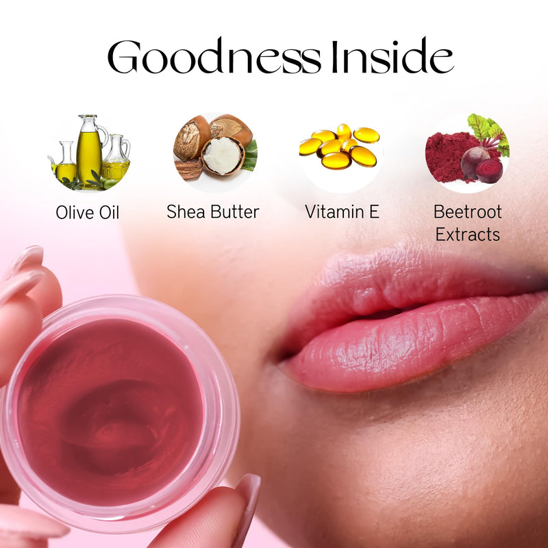 Nourish Mantra Beetroot Blast Lip Balm with SPF | Made with Olive oil, Shea Butter, Vitamin E and Avocado Oil | For Dry, Chapped & Dark Lips | Best for Both Women and Men | 12g (Pack of 3, Beetroot) Pack of 3