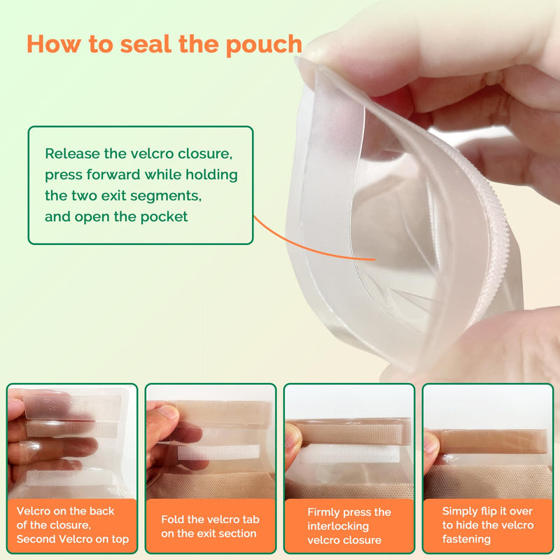 [Australia] - 21 PCS Colostomy Bags Two Piece Ostomy Bag Ostomy Supplies Drainable Pouches with Closure for Ileostomy Colostomy Urostomy Stoma Care Cut to Fit (15 PCS Bags+6 PCS Barrier) Skin(15 Pcs Bags+6 Pcs Barrier) 