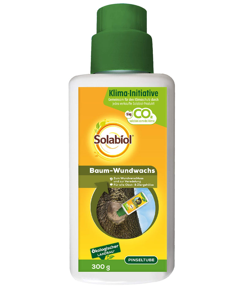 [Australia] - Solabiol tree wound wax, ready-to-use wound closure agent for fruit trees and ornamental trees, 300g brush tube, ready to use 