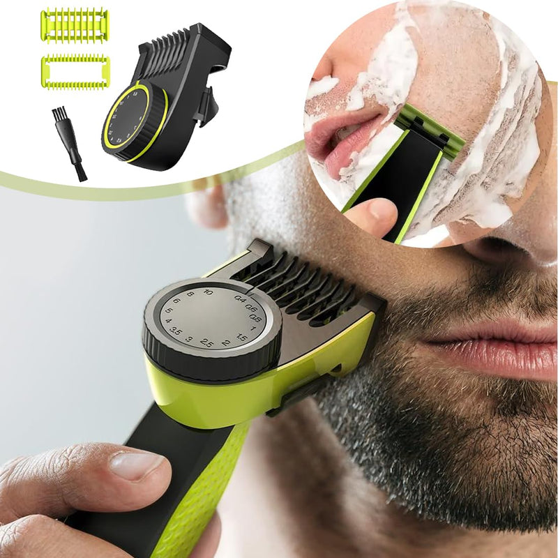 [Australia] - DNMH 14-in-1 Trimming Attachments for Hybrid Length-Adjustable Comb Attachments for O Blade Razors (0.4 mm - 10 mm) 