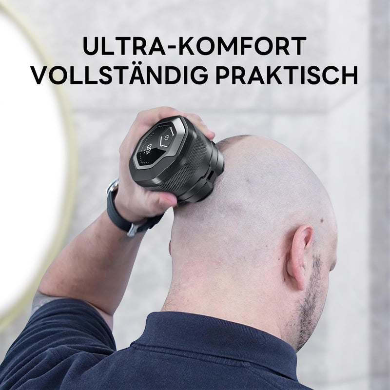 [Australia] - DOAO Men's Bald Razor, 2025 Improved Waterproof 6D Flexible Bald Razor, Magnetic Floating Head, Wet and Dry Bald Razor, USB-C Port (A6) A6 