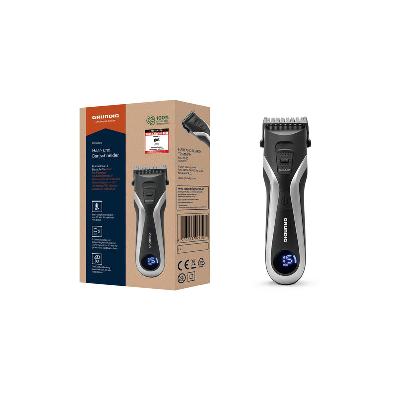 [Australia] - Grundig MC 8840 hair and beard trimmer, battery/mains cutting length up to 18 mm single 