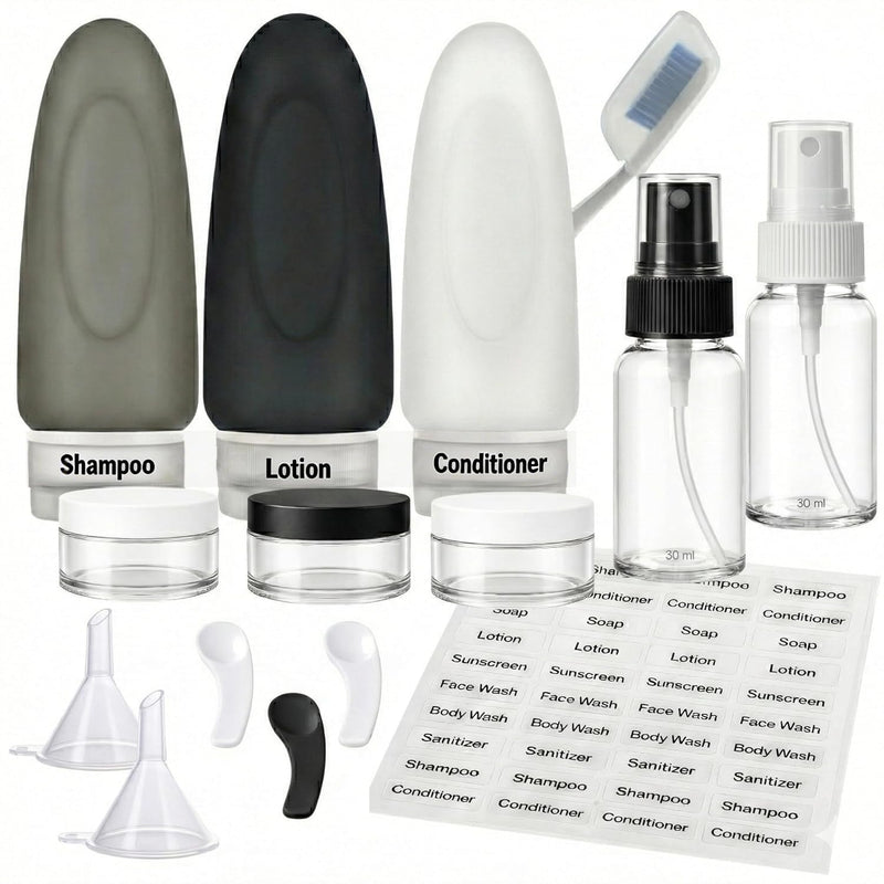 Dot&Dot Leak Proof Travel Bottles Compression Packing Cubes