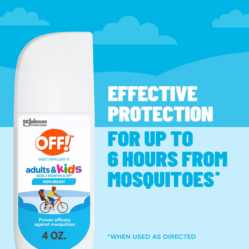 [Australia] - OFF! Insect Repellent Spritz for Adults & Kids, Fragrance-Free Bug Spray for Everyday Protection from Mosquitoes and Ticks, 4 oz 