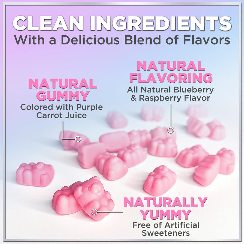 [Australia] - Hello Lovely! Hair Vitamins Gummies with Biotin 5000 mcg Vitamin E & C Support Hair Growth, Premium Vegetarian Non-GMO, for Stronger Beautiful Hair, Skin & Nails Supplement - 120 Gummy Bears 120 Count (Pack of 1) 