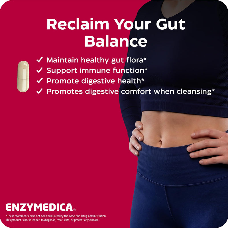 Enzymedica, Candidase, Yeast Balance, Dietary Supplement, Enzyme Support, 42 Capsules, Vegan, Gluten-Free, Soy-Free, Non-GMO