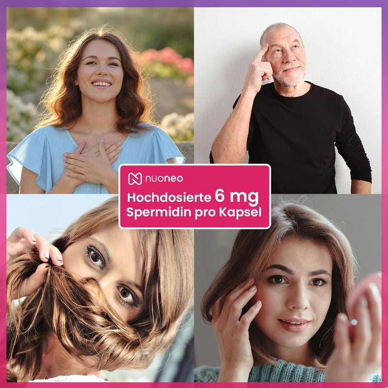 [Australia] - Spermidine capsules high dosage 6 mg per capsule - made in Germany (2 x 90 pieces) supply for 6 months - wheat germ powder gluten-free 6 mg Spermidine 90 pieces (pack of 2) 