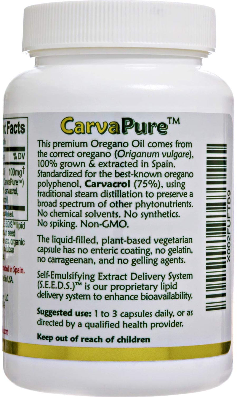 [Australia] - Oregano Oil Capsules, Organic Ingredients - Super-Strength, Grown in Spain, 90-ct Liquid-Filled - Organic Oil of Oregano Capsules with Enhanced Delivery (Aceite de Oregano) 