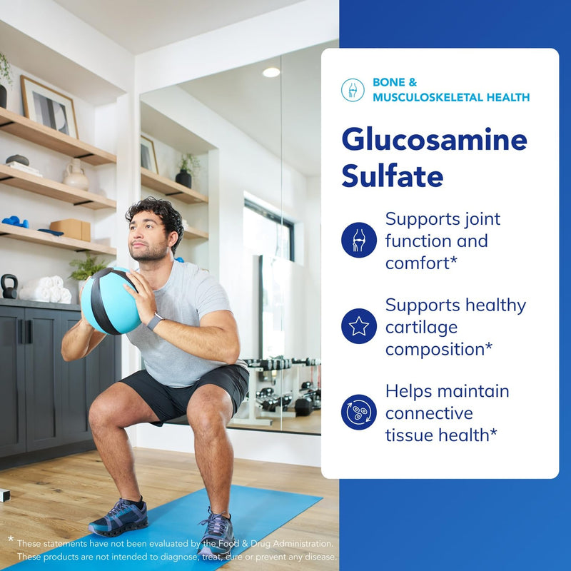[Australia] - Pure Encapsulations Glucosamine Sulfate 1,000 mg | Supplement for Joint Support and Mobility, Cartilage Health, and Connective Tissue* | 60 Capsules 60 Count (Pack of 1) 