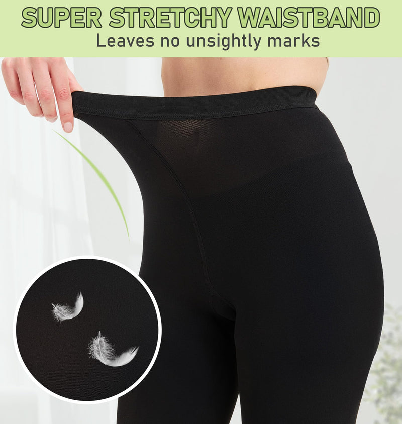 [Australia] - KEKING Medical Compression Pantyhose for Women & Men, Comfort 15-20 mmHg Graduated Compression Support Stockings, Open Toe Compression Tights for Varicose Veins, Edema, Flight, Black XXL XX-Large 15-20mmhg Open Toe Black 