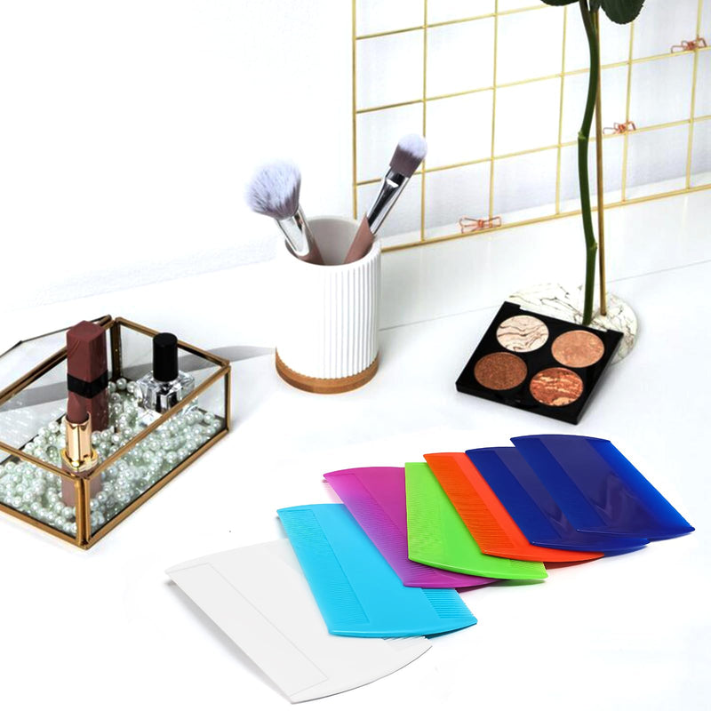 [Australia] - Lice Comb, 7 Pcs Flea Comb, Hair Double Sided Fine Tooth Combs, Removal Dandruff,Plastic Louse Combs and Lice Brush for Head Lice Treatment 
