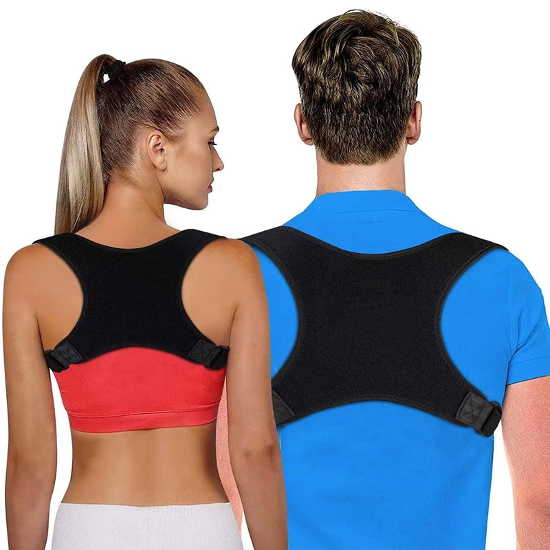 [Australia] - HADSOMUN posture correction for ergonomic and posture - comfortable back strap to prevent pain women and men posture correction back black 