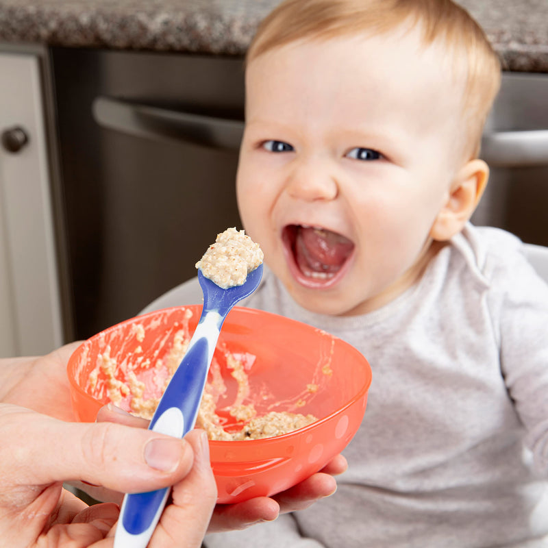 [Australia] - Dr. Brown's TempCheck Temperature Color-Changing Spoons for Babies and Toddlers, BPA Free, 4 Count (Pack of 1) TempCheck, Color-Change Spoons 