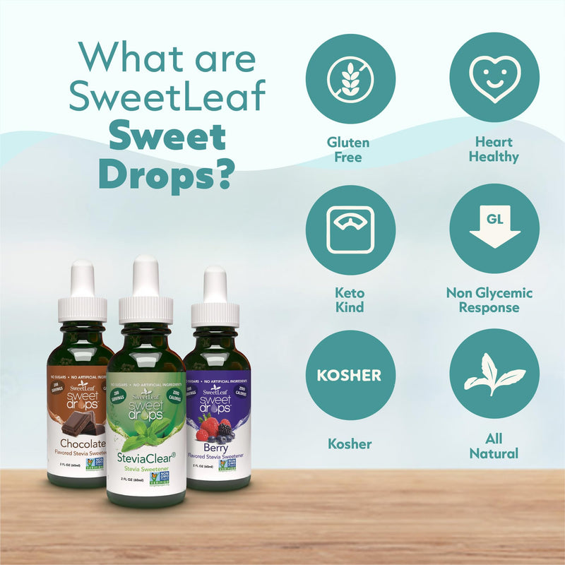 [Australia] - SweetLeaf Sweet Drops - Flavored Stevia Liquid Sweetener, Organic Stevia Extract, Zero Calories, Gluten Free, Keto Friendly, Non GMO, Natural Flavor - Valencia Orange, 2 Fl Oz (Pack of 1) 