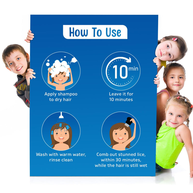 [Australia] - Lice Killing Shampoo 4 FL OZ - Maximum Stregth With Special Lice Comb - Made in the USA 