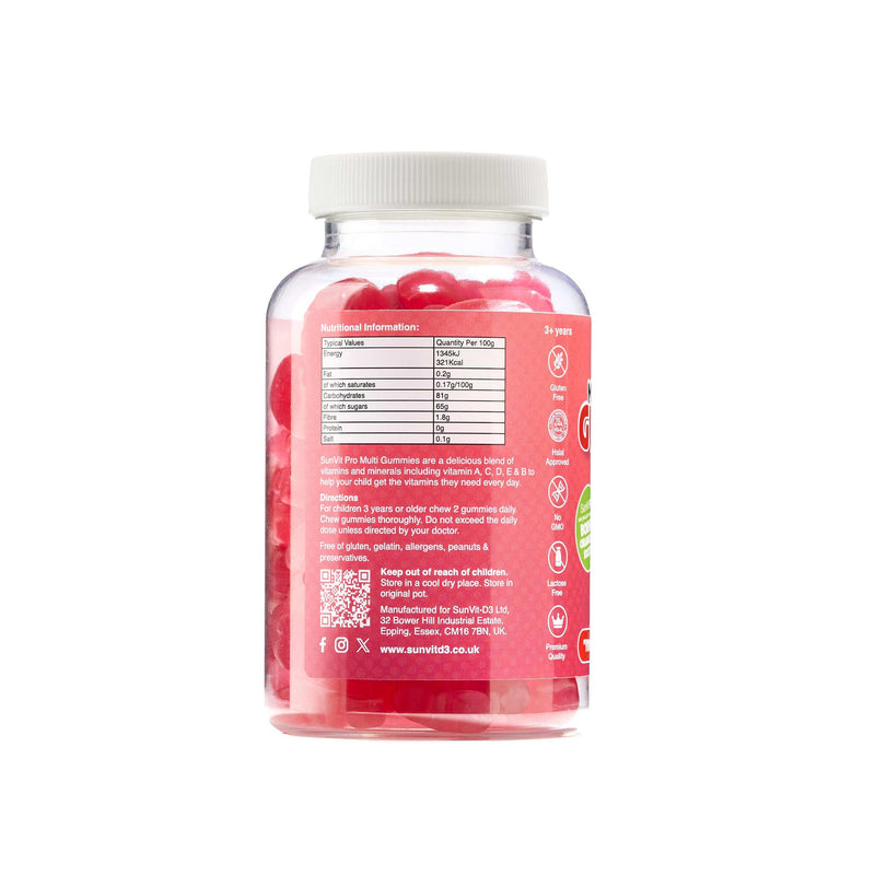 Kids Multivitamin Gummies 3-12 - Berry Flavor Vitamins | Kids Chewable Multivitamins | 60 Daily Gummies Includes Vitamin-A, Vitamin-C, B6, B12, B5, Niacin, Iodine, Zinc & Biotin