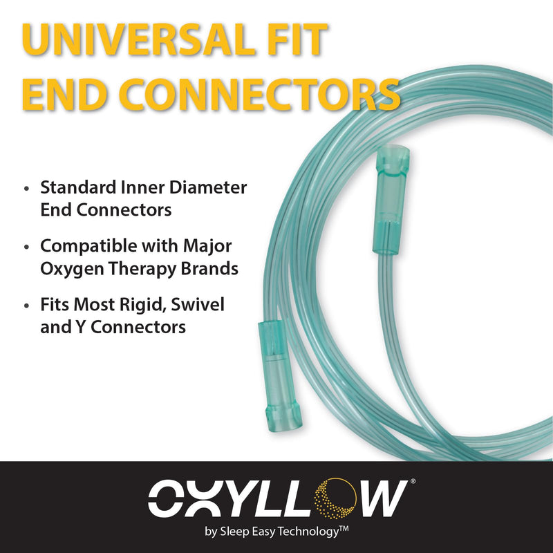 [Australia] - Premium 7 FT Oxygen Tubing | 1-Count | 6-Channel Kink-Resistant Air Flow | High-Visibility Green Tint | Universal End Connectors | Durable, Medical Grade Oxygen Therapy Accessory 