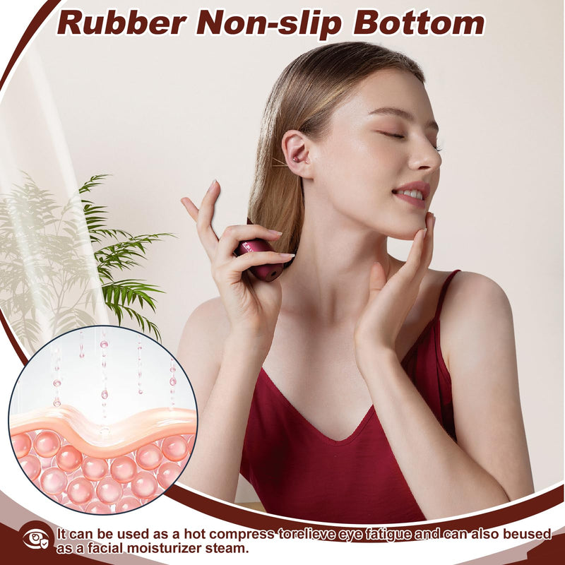 Eye Steam Sprayer, Mini Eye Mist Steam Sprayer, 3 Adjustable Temperature, Upgraded Portable Eye & Face Hydration Soother for Moisturizing & Cleaning