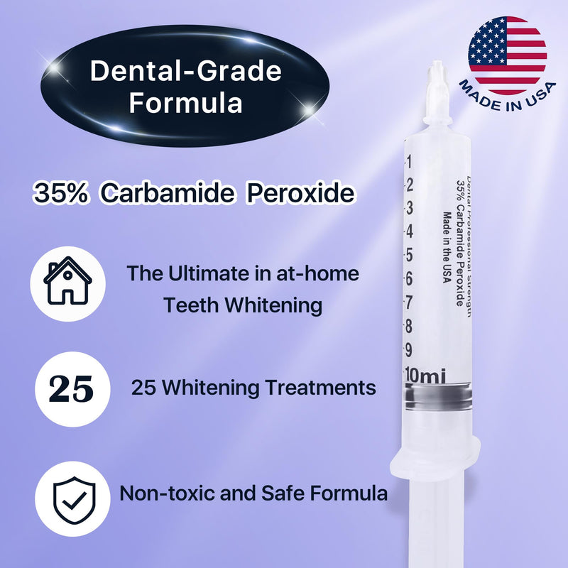[Australia] - American Teeth Whitening Kit, Teeth Whitening Gel, Pen, Whitening Trays with Light, 25 Uses, Whiten Up to 8 Shades in 1 Week, 2025 Powerful Teeth Whitener 