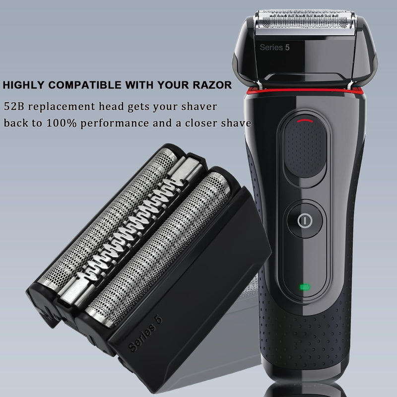 [Australia] - Replacement head Series 5 shaving head for men's electric razors, shaving head replacement shaving part Series 5 52B with precision trimmer for men's electric razors Series 5 