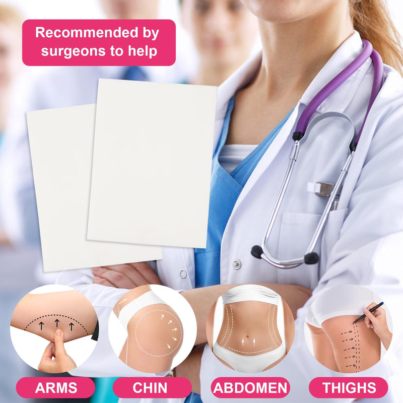 [Australia] - 5 Pack Lipo Foam Pads- Liposuction Surgery Foam Sheet for Recovery,Flattening Abdominal Compression Garments Lipo Foam and Board Lumbar Molder Backboard – Surgery Recovery Supplies White 