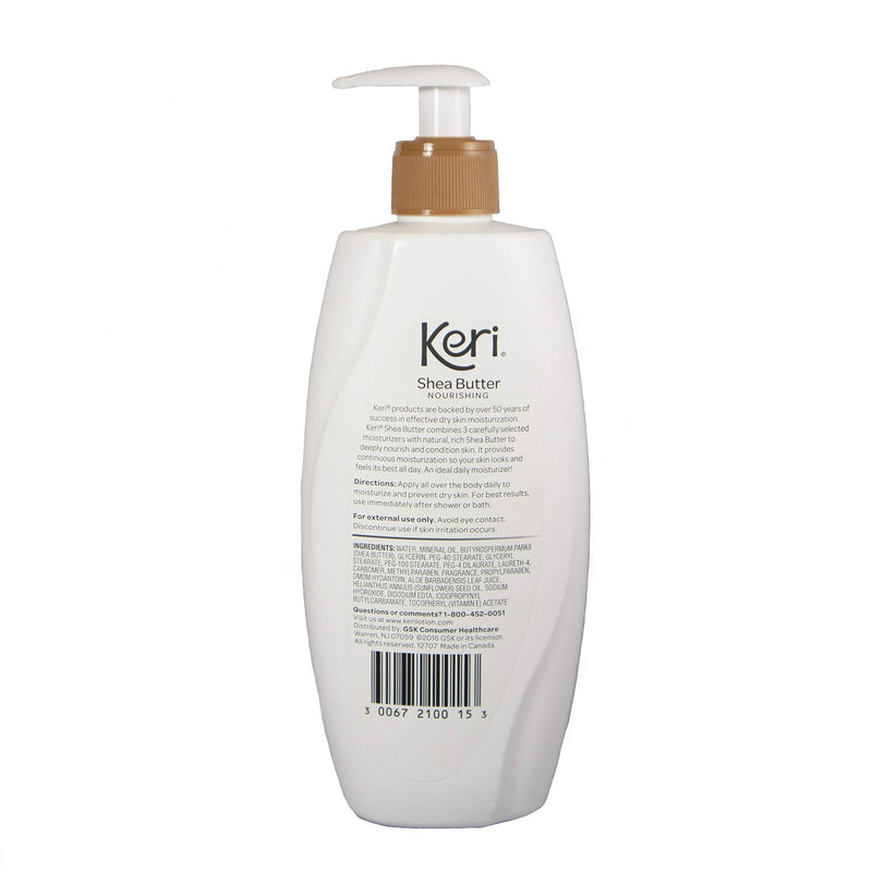 Keri Nourishing Shea Butter Body Lotion, 15 Ounce 15 Ounce (Pack of 1)